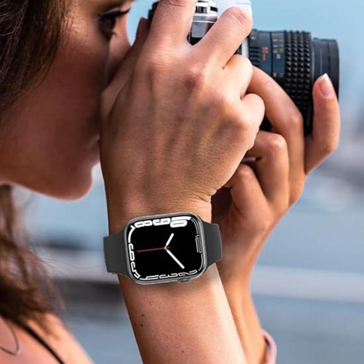 For Apple Watch 46mm / 49mm / 45mm / 44mm Kalebol Metal Pin Buckle Silicone Watch Band(Yellow) - Watch Bands by Kalebol | Online Shopping South Africa | PMC TechLife | Buy Now Pay Later Mobicred