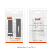 For Apple Watch 42mm / 41mm / 40mm / 38mm Kalebol Metal Pin Buckle Silicone Watch Band(Mint Green)