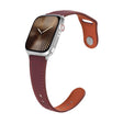 For Apple Watch 46mm / 49mm / 45mm / 44mm Kalebol Large Stud Buckle Leather Watch Band(Wine Red) - free shipping - PMc TechLife - Order now!