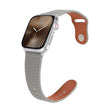 For Apple Watch 42mm / 41mm / 40mm / 38mm Kalebol Large Stud Buckle Leather Watch Band(Grey) - free shipping - PMc TechLife - Order now!