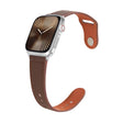 For Apple Watch 42mm / 41mm / 40mm / 38mm Kalebol Large Stud Buckle Leather Watch Band(Coffee) - free shipping - PMc TechLife - Order now!