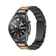 Kalebol 22mm Tooling Metal Zinc Alloy Watch Band(Black Rose Gold)