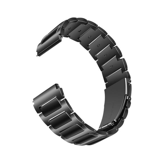 Kalebol 22mm Tooling Metal Zinc Alloy Watch Band(Black)