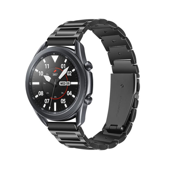 Kalebol 22mm Tooling Metal Zinc Alloy Watch Band(Black)