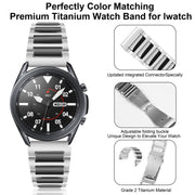 Kalebol 22mm Tooling Metal Zinc Alloy Watch Band(Silver Black)