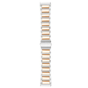 Kalebol 22mm Tooling Metal Zinc Alloy Watch Band(Silver Rose Gold)