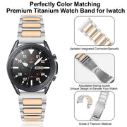 Kalebol 22mm Tooling Metal Zinc Alloy Watch Band(Silver Rose Gold)