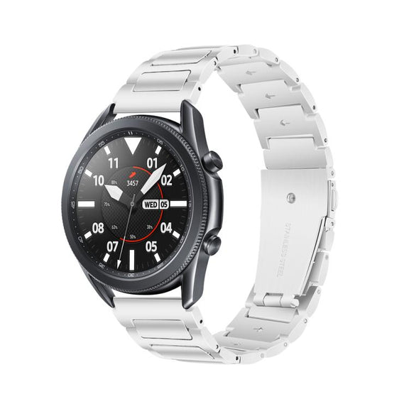 Kalebol 22mm Tooling Metal Zinc Alloy Watch Band(Silver)