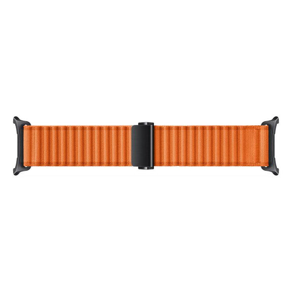 For Samsung Galaxy Watch Ultra 47mm Kalebol Ocean Loop Nylon Braided Watch Band(Orange)