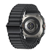 For Samsung Galaxy Watch Ultra 47mm Kalebol Ocean Loop Nylon Braided Watch Band(Dark Grey)