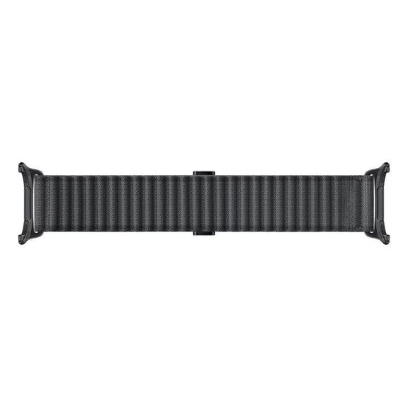 For Samsung Galaxy Watch Ultra 47mm Kalebol Ocean Loop Nylon Braided Watch Band(Dark Grey)