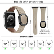 For Apple Watch 42mm / 41mm / 40mm / 38mm Kalebol Magnetic Fold Genuine Buckle Leather Watch Band(Army Green)
