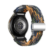 For Samsung Galaxy Watch 5 Pro / 6 / 7 Kalebol Button Braided Loop Magnetic Buckle Watch Band(Camouflage)