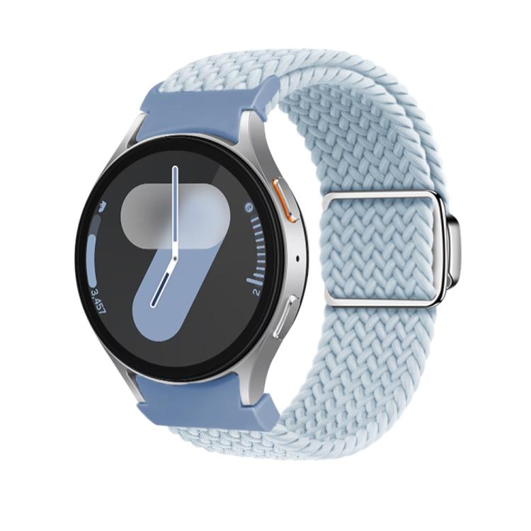 For Samsung Galaxy Watch 5 Pro / 6 / 7 Kalebol Button Braided Loop Magnetic Buckle Watch Band(Fog Blue) - free shipping - PMc TechLife - Order now!