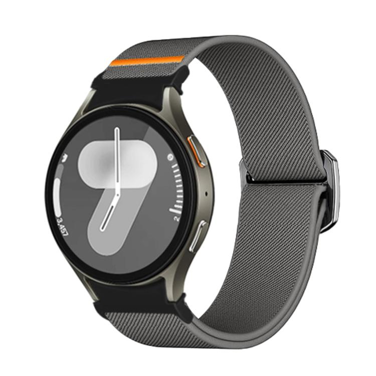 For Samsung Galaxy Watch 5 Pro / 6 / 7 Kalebol Button Elastic Nylon Watch Band(Dark Grey) - free shipping - PMc TechLife - Order now!
