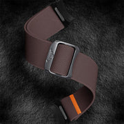 For Samsung Galaxy Watch 5 Pro / 6 / 7 Kalebol Button Elastic Nylon Watch Band(Smoky Purple)