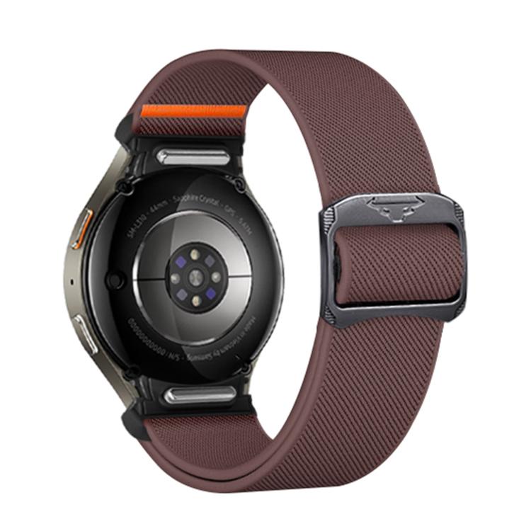 For Samsung Galaxy Watch 5 Pro / 6 / 7 Kalebol Button Elastic Nylon Watch Band(Smoky Purple) - free shipping - PMc TechLife - Order now!