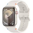 For Apple Watch 42mm / 41mm / 40mm / 38mm Kalebol Wavy Grain Stitched Silicone Watch Band(Starlight) - free shipping - PMc TechLife - Order now!