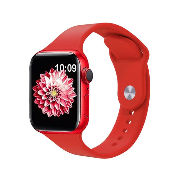 For Apple Watch 46mm / 49mm / 45mm / 44mm Kalebol Reverse Buckle Silicone Watch Band(Red)