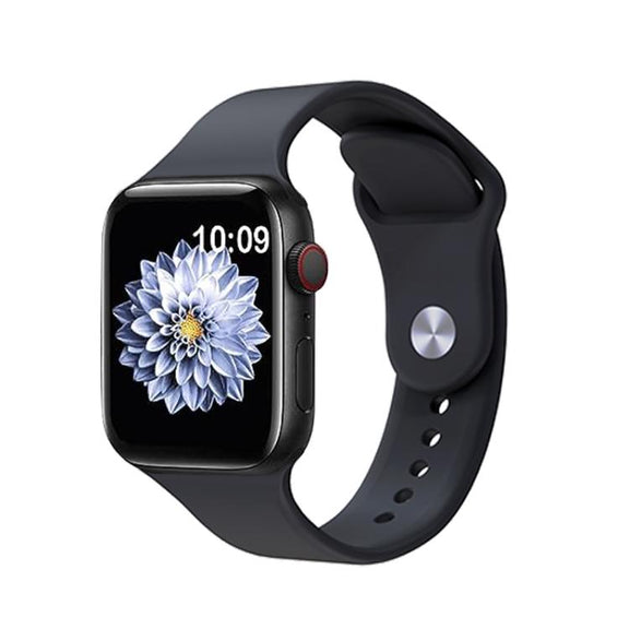 For Apple Watch 46mm / 49mm / 45mm / 44mm Kalebol Reverse Buckle Silicone Watch Band(Black)
