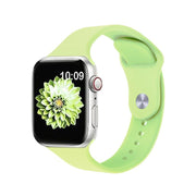 For Apple Watch 46mm / 49mm / 45mm / 44mm Kalebol Reverse Buckle Silicone Watch Band(Green)