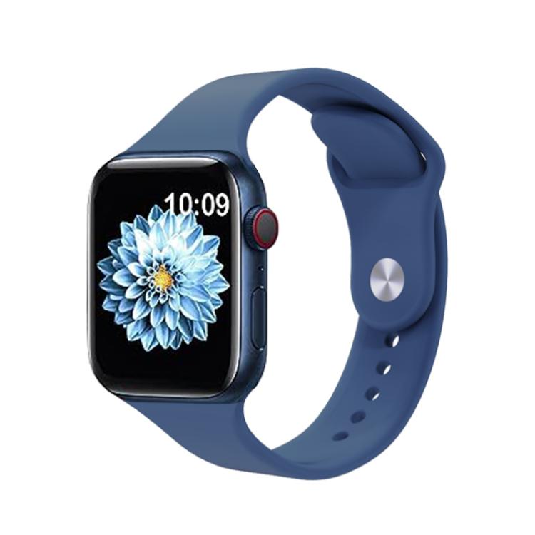 For Apple Watch 46mm / 49mm / 45mm / 44mm Kalebol Reverse Buckle Silicone Watch Band(Blue) - Watch Bands by Kalebol | Online Shopping South Africa | PMC TechLife | Buy Now Pay Later Mobicred