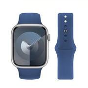 For Apple Watch 46mm / 49mm / 45mm / 44mm Kalebol Reverse Buckle Silicone Watch Band(Blue)