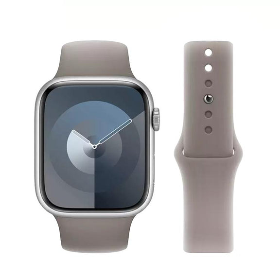 For Apple Watch 42mm / 41mm / 40mm / 38mm Kalebol Reverse Buckle Silicone Watch Band(Dark Grey)