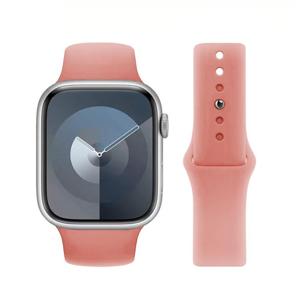 For Apple Watch 42mm / 41mm / 40mm / 38mm Kalebol Reverse Buckle Silicone Watch Band(Watermelon Red)