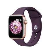 For Apple Watch 42mm / 41mm / 40mm / 38mm Kalebol Reverse Buckle Silicone Watch Band(Violet)