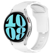 For Samsung Galaxy Watch 5 Pro / 6 / 7 Kalebol Armor Silicone Watch Band(White)