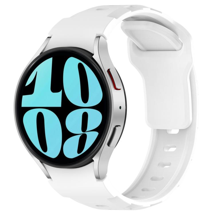 For Samsung Galaxy Watch 5 Pro / 6 / 7 Kalebol Armor Silicone Watch Band(White) - free shipping - PMc TechLife - Order now!
