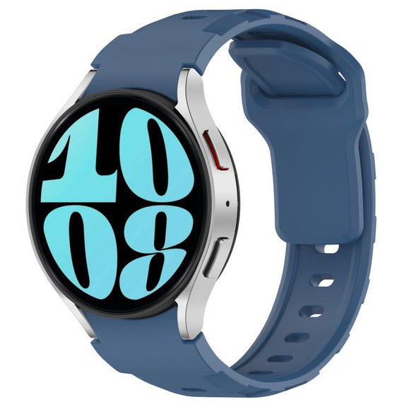 For Samsung Galaxy Watch 5 Pro / 6 / 7 Kalebol Armor Silicone Watch Band(Official Dark Blue)