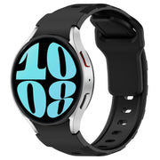 For Samsung Galaxy Watch 5 Pro / 6 / 7 Kalebol Armor Silicone Watch Band(Black)