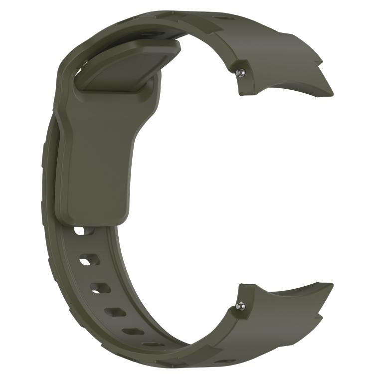 For Samsung Galaxy Watch 5 Pro / 6 / 7 Kalebol Armor Silicone Watch Band(Army Green)