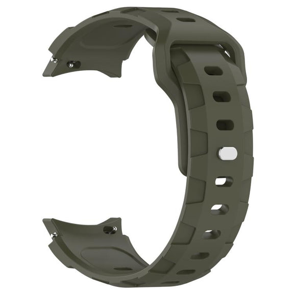 For Samsung Galaxy Watch 5 Pro / 6 / 7 Kalebol Armor Silicone Watch Band(Army Green)