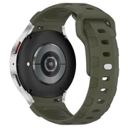 For Samsung Galaxy Watch 5 Pro / 6 / 7 Kalebol Armor Silicone Watch Band(Army Green)