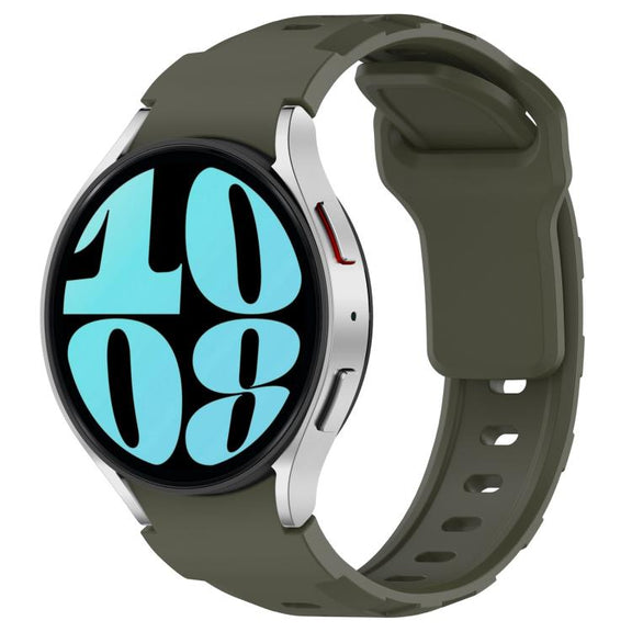 For Samsung Galaxy Watch 5 Pro / 6 / 7 Kalebol Armor Silicone Watch Band(Army Green)