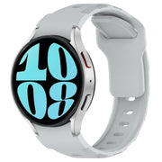 For Samsung Galaxy Watch 5 Pro / 6 / 7 Kalebol Armor Silicone Watch Band(Light Grey)
