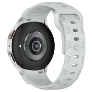 For Samsung Galaxy Watch 5 Pro / 6 / 7 Kalebol Armor Silicone Watch Band(Light Grey)