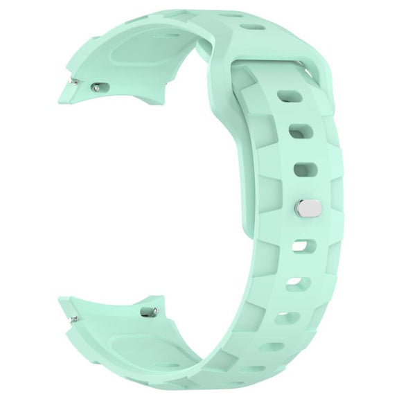 For Samsung Galaxy Watch 5 Pro / 6 / 7 Kalebol Armor Silicone Watch Band(Teal)