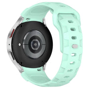 For Samsung Galaxy Watch 5 Pro / 6 / 7 Kalebol Armor Silicone Watch Band(Teal)