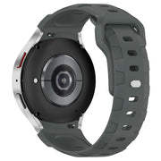 For Samsung Galaxy Watch 5 Pro / 6 / 7 Kalebol Armor Silicone Watch Band(Space Grey)