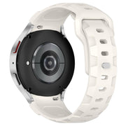 For Samsung Galaxy Watch 5 Pro / 6 / 7 Kalebol Armor Silicone Watch Band(Starlight)