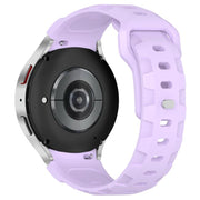 For Samsung Galaxy Watch 5 Pro / 6 / 7 Kalebol Armor Silicone Watch Band(Purple)