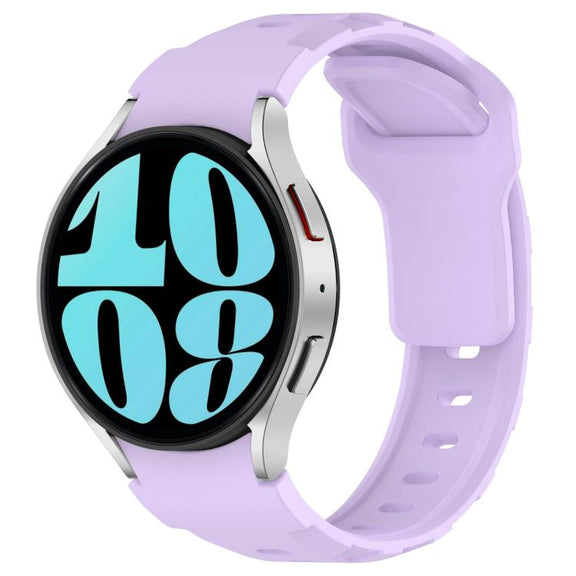For Samsung Galaxy Watch 5 Pro / 6 / 7 Kalebol Armor Silicone Watch Band(Purple)