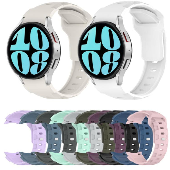 For Samsung Galaxy Watch 5 Pro / 6 / 7 Kalebol Armor Silicone Watch Band(Light Grey)