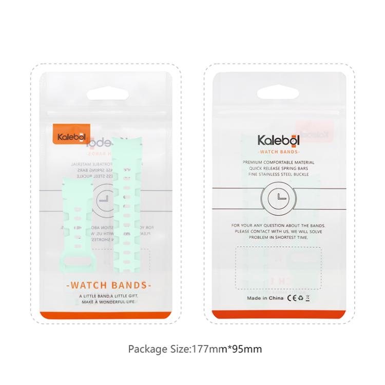 For Samsung Galaxy Watch 5 Pro / 6 / 7 Kalebol Armor Silicone Watch Band(Light Grey)