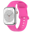 For Apple Watch 46mm / 49mm / 45mm / 44mm Kalebol 8-shaped Buckle Butterfly Embossed Silicone Watch Band(Hot Pink) - free shipping - PMc TechLife - Order now!