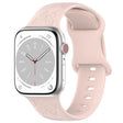 For Apple Watch 46mm / 49mm / 45mm / 44mm Kalebol 8-shaped Buckle Butterfly Embossed Silicone Watch Band(Sand Pink) - free shipping - PMc TechLife - Order now!